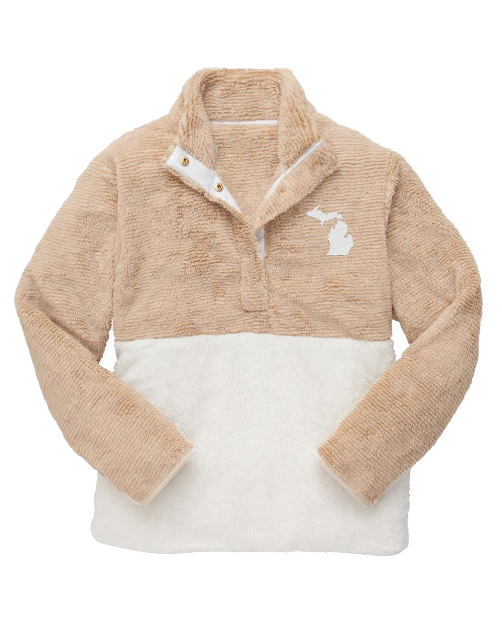 Women's fuzzy fleece pullover best sale