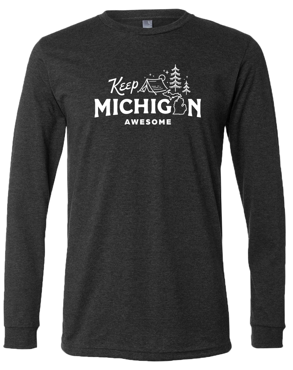 Keep Michigan Awesome Long Sleeve T-Shirt