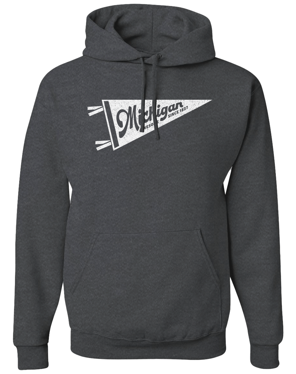 Michigan Pennant Hoodie