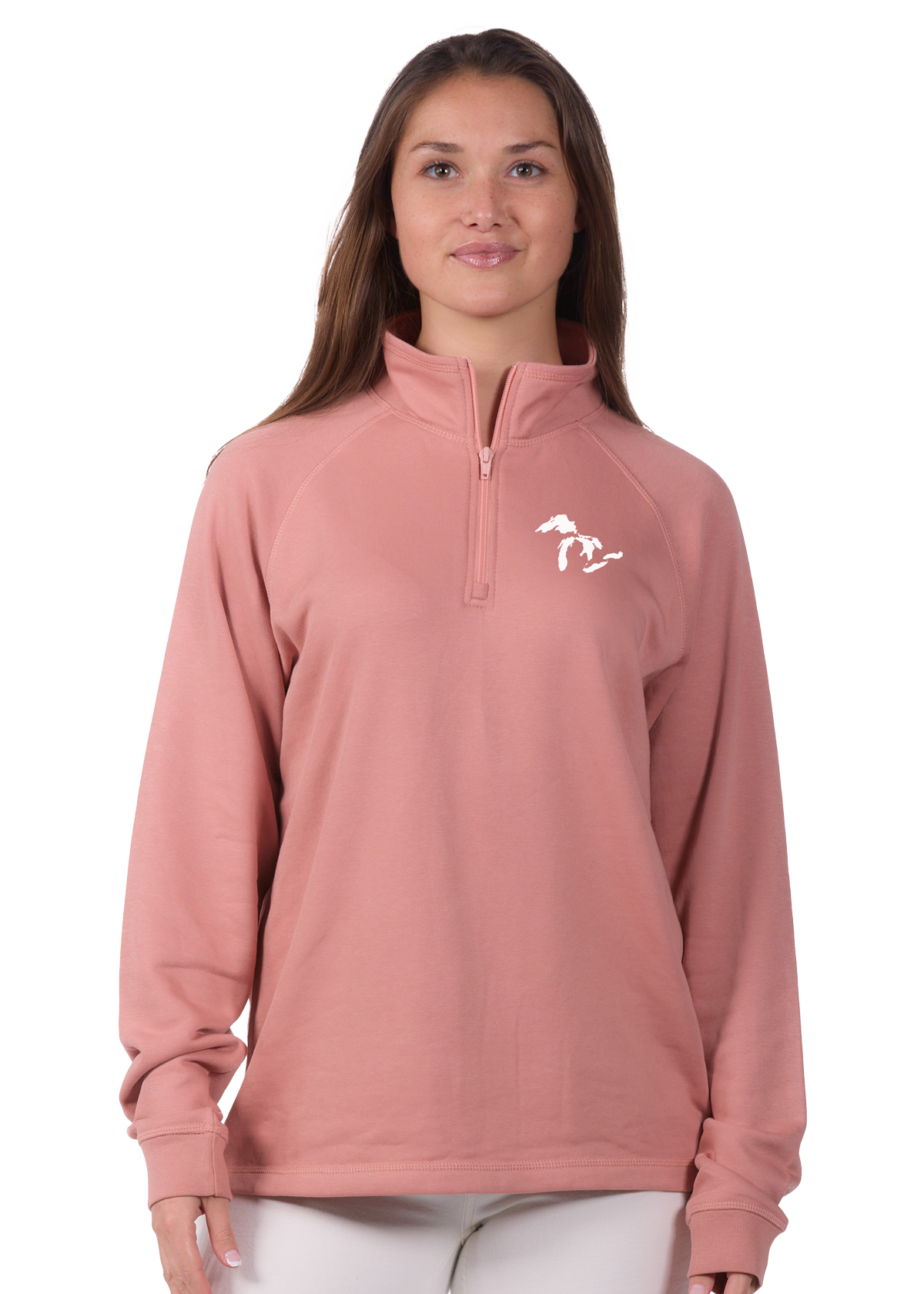 Great Lakes Raglan Quarter Zip – Michigan Awesome