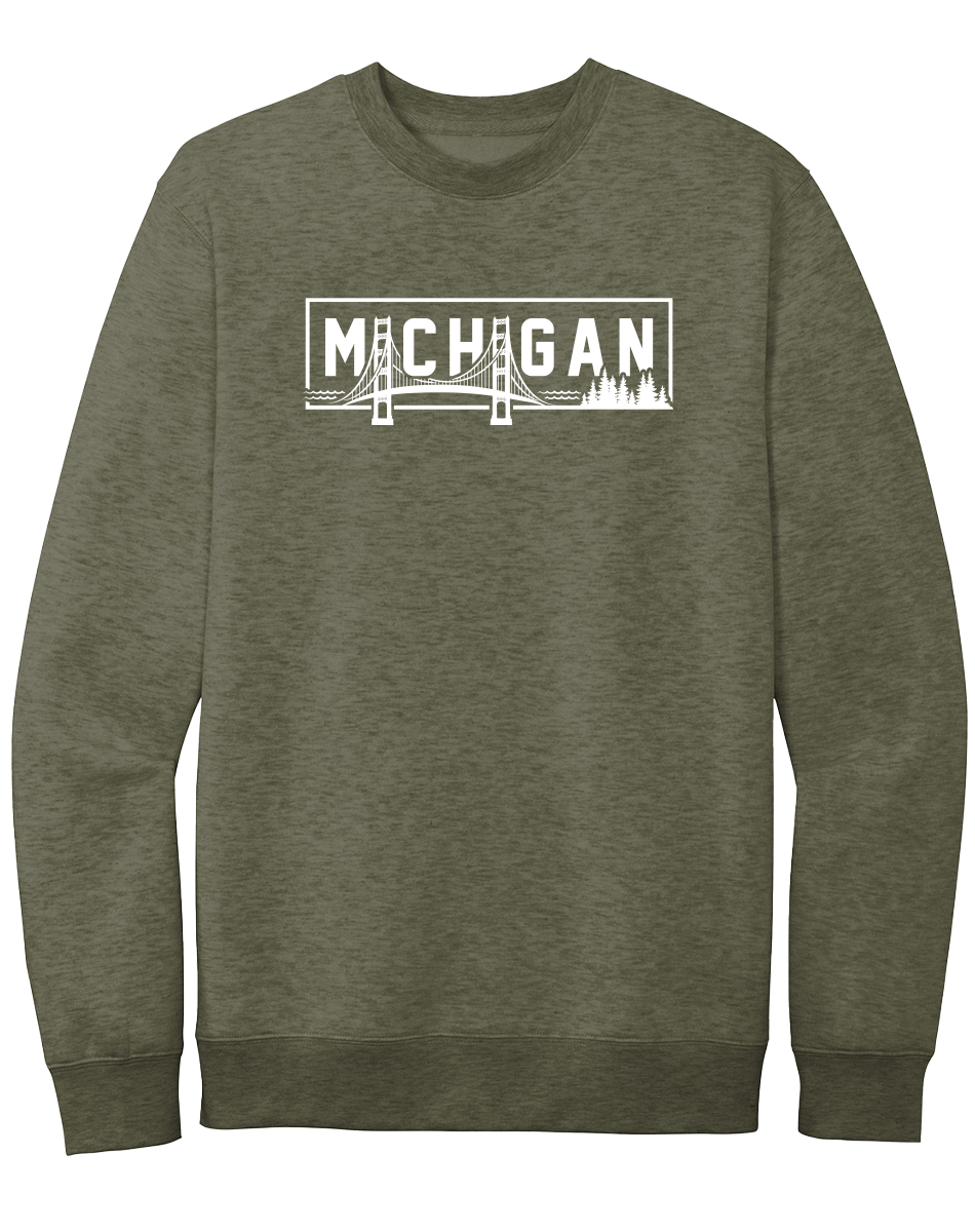 Michigan Mighty Mac Crewneck Sweatshirt