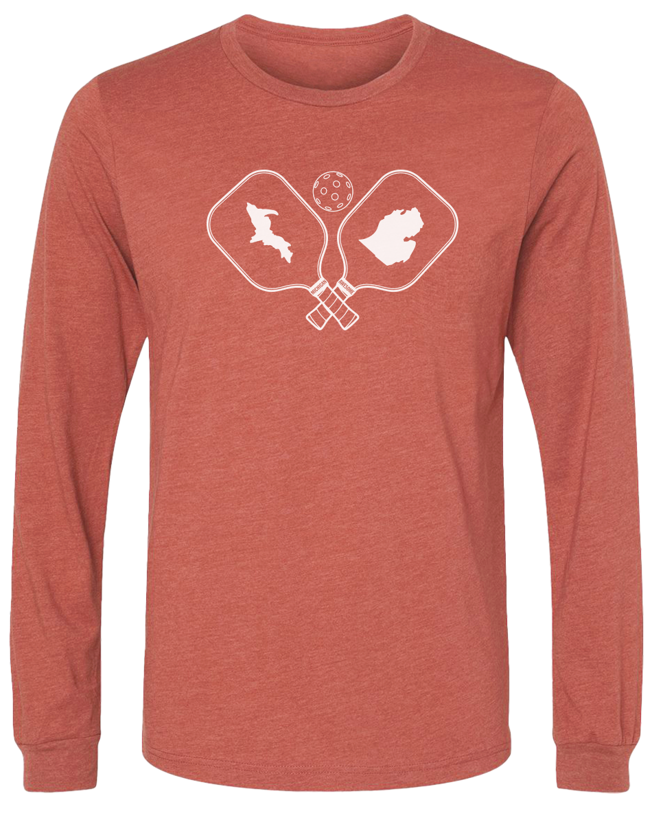 Pickleball Michigan Long Sleeve T-Shirt