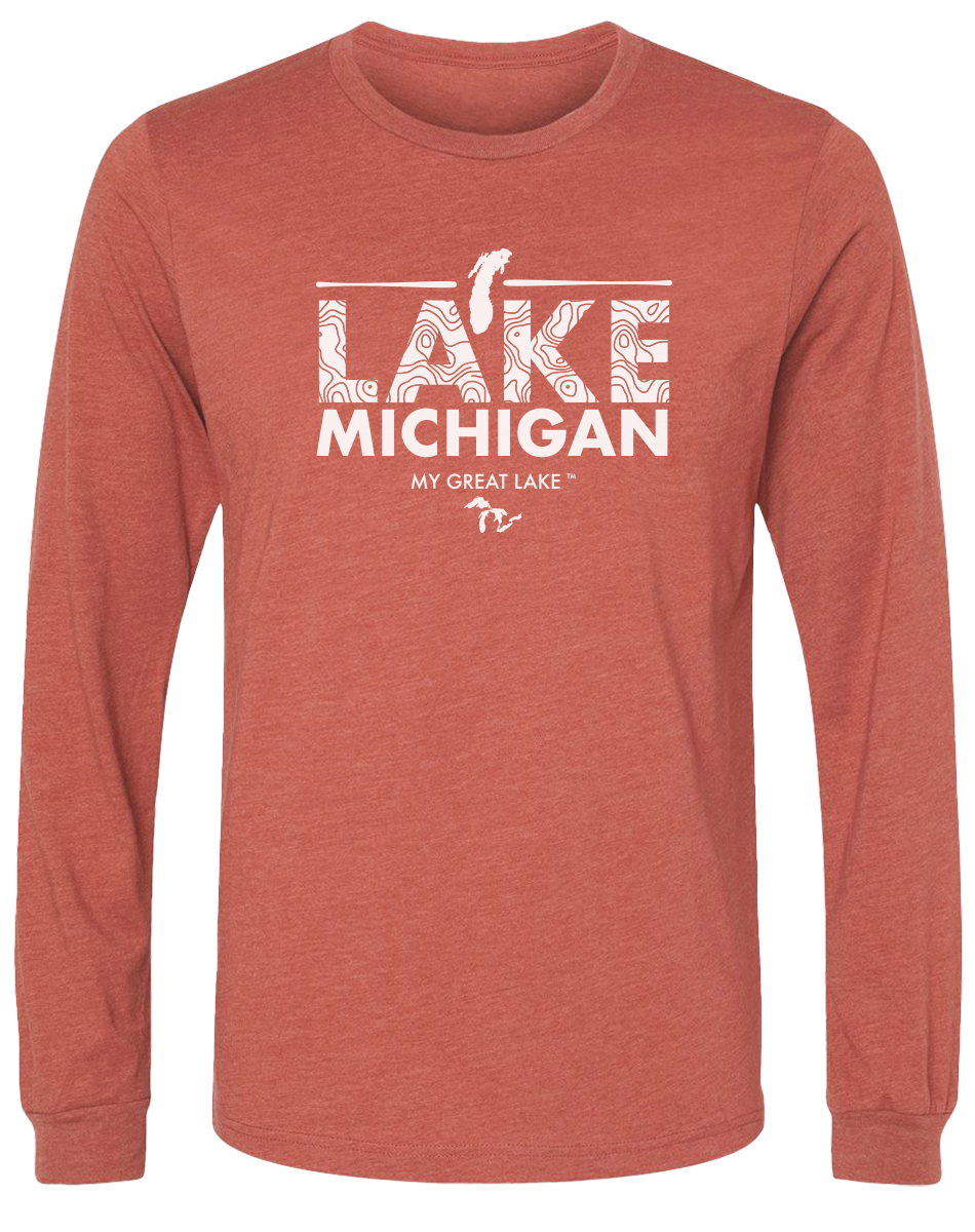 MICHIGAN ロゴ Tシャツ Michigan Wolverines Youth Blue Retro Graphic Long Sleeve T-Shirt