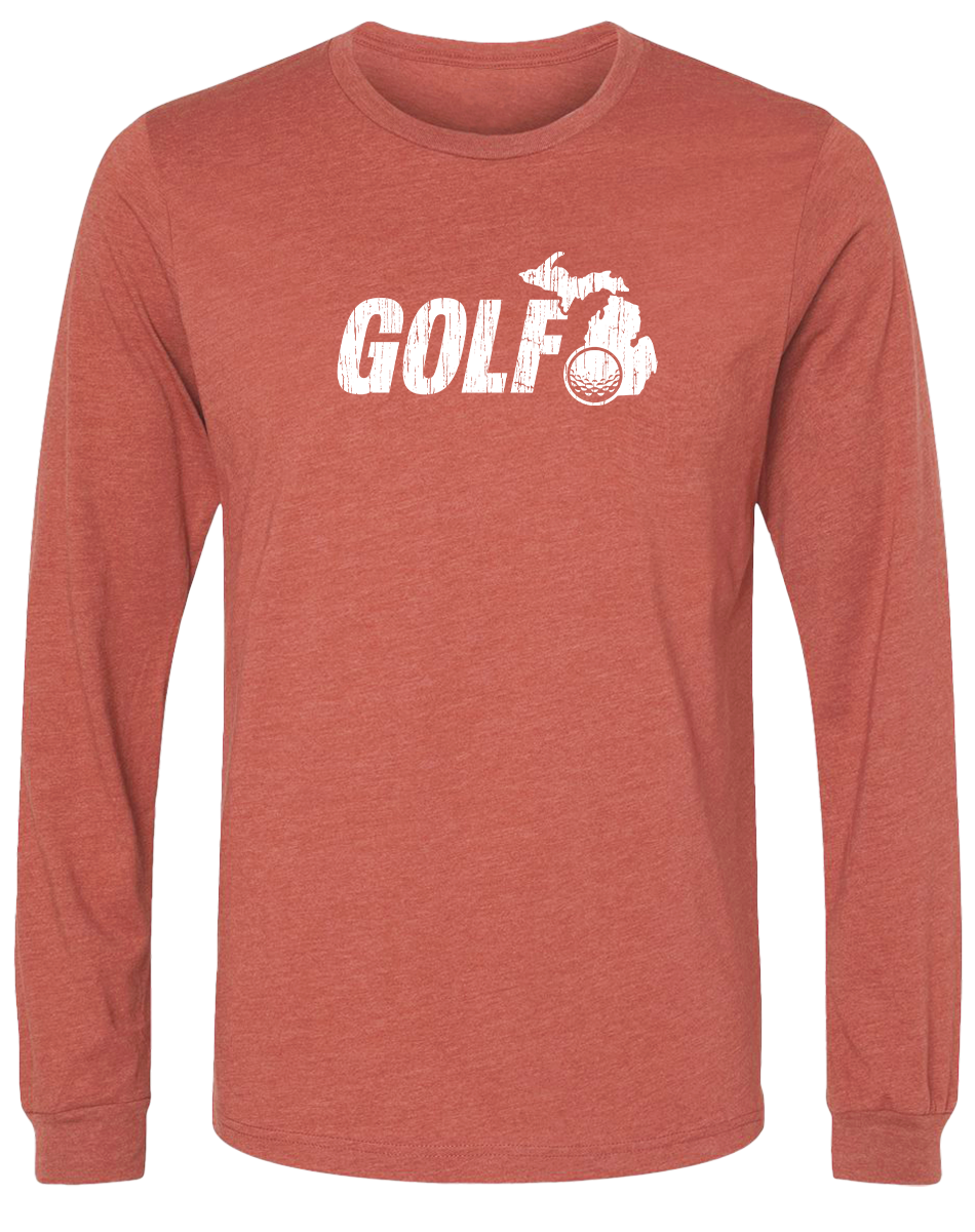 Michigan Golfing Long Sleeve T-Shirt – Michigan Awesome