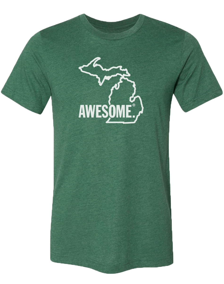 Michigan Awesome State Outline Unisex T-Shirt