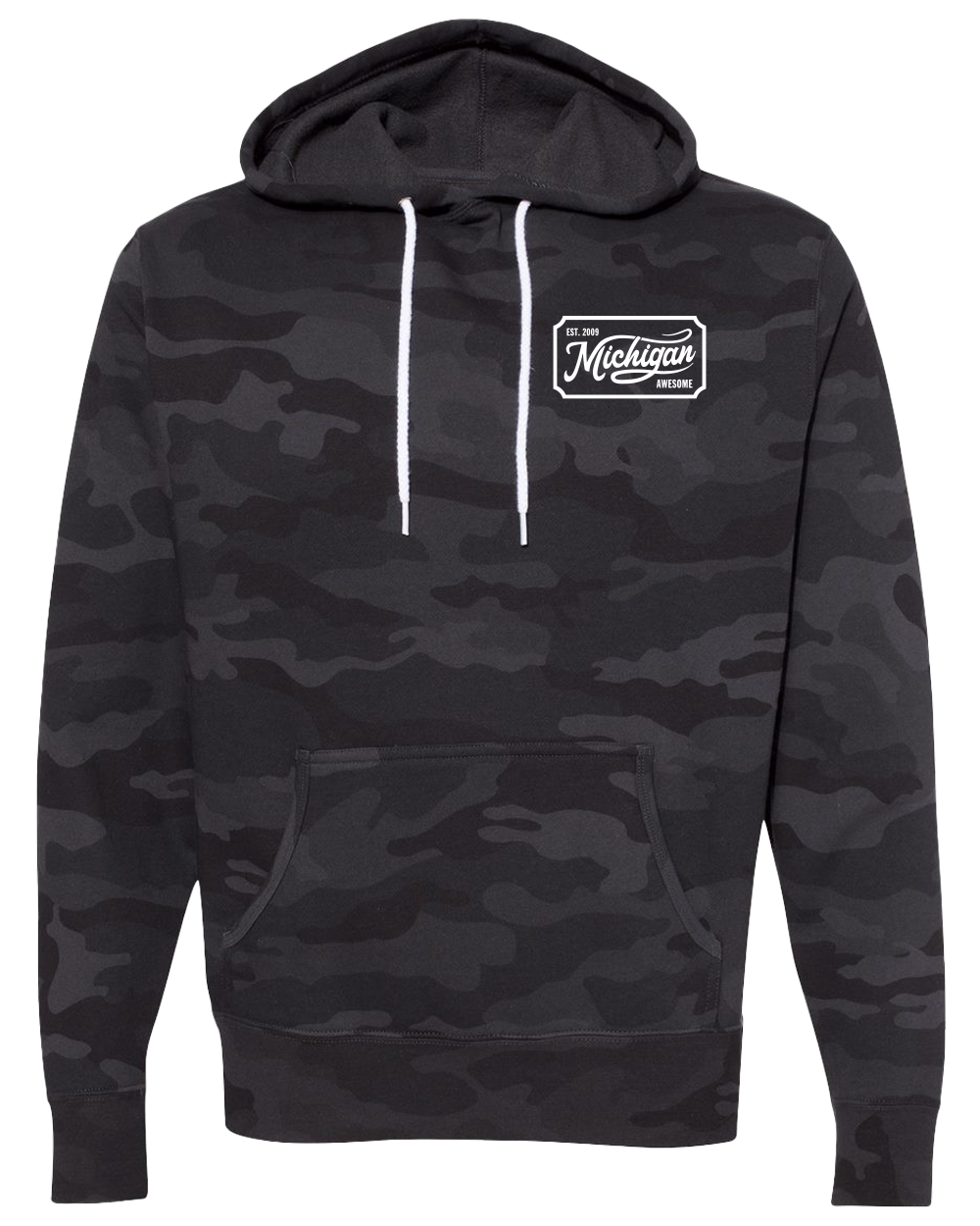 Michigan Awesome Camo Hoodie