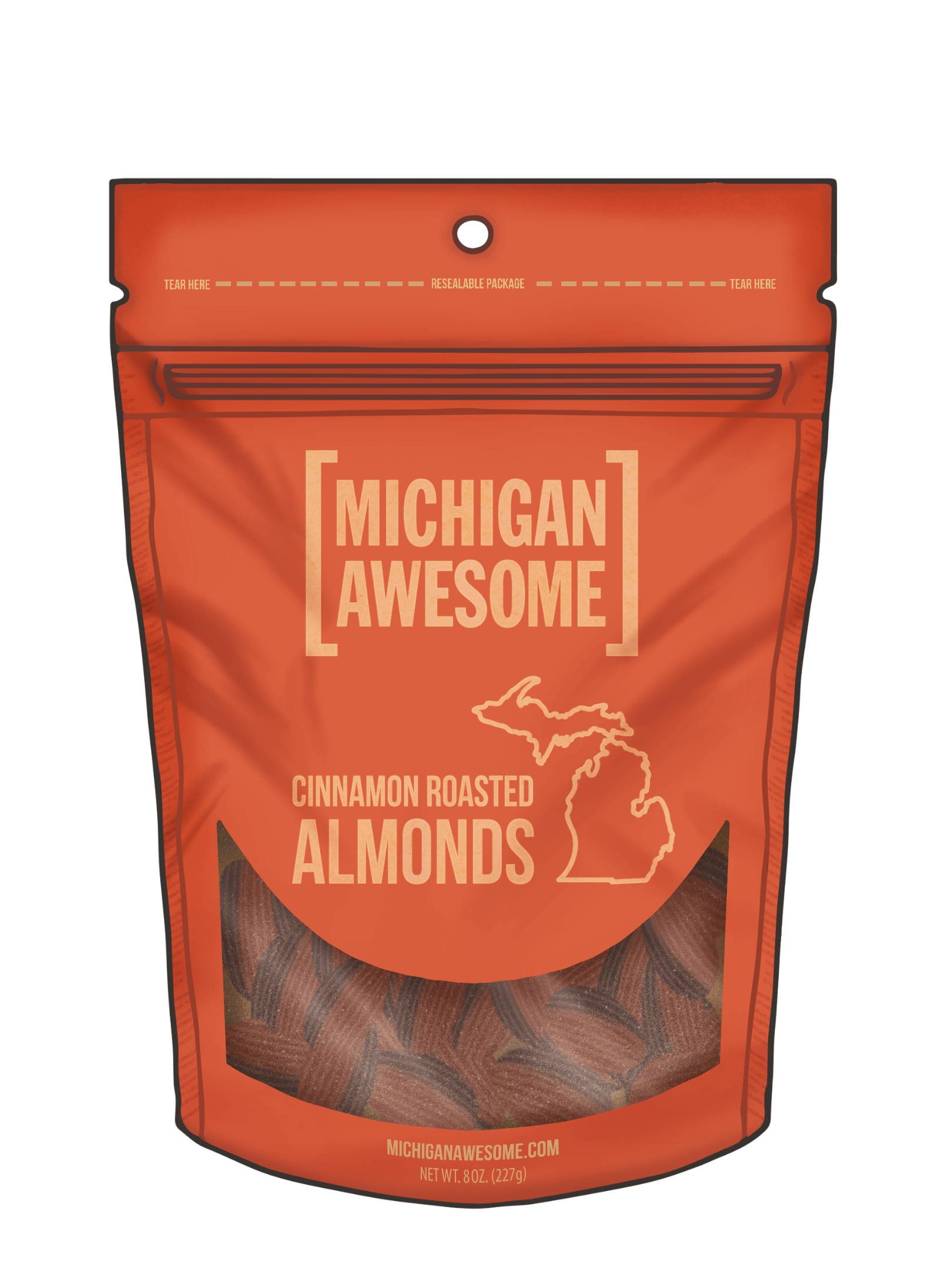 Cinnamon Roasted Almonds | Made In Michigan | Michigan Awesome