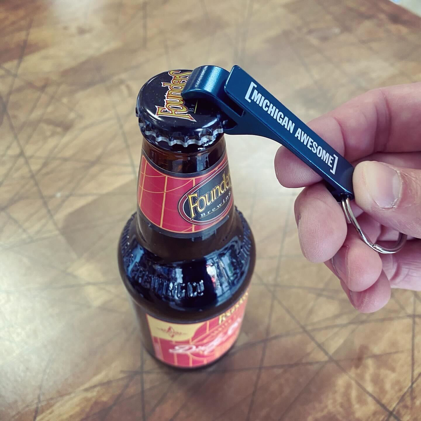 Michigan Awesome Key Chain Bottle Opener