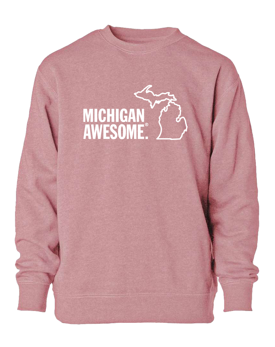 Michigan Awesome Youth Crewneck Sweatshirt