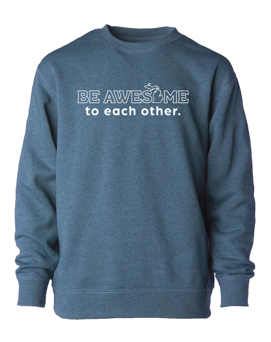 Be Awesome to Each Other Youth Crewneck Sweatshirt