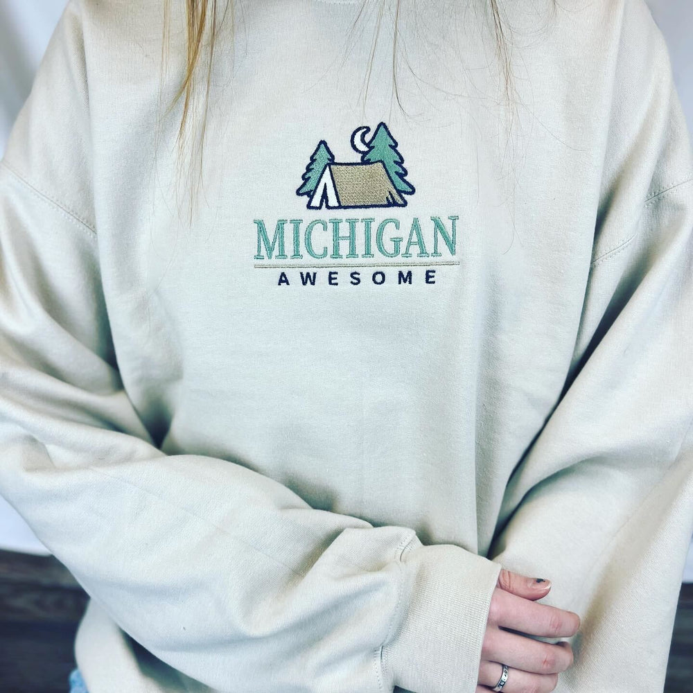 Camp Embroidered Crewneck Sweatshirt (CLOSEOUT)