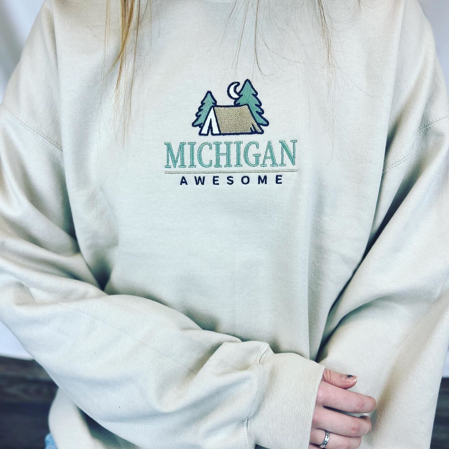 Camp Embroidered Crewneck Sweatshirt (CLOSEOUT)