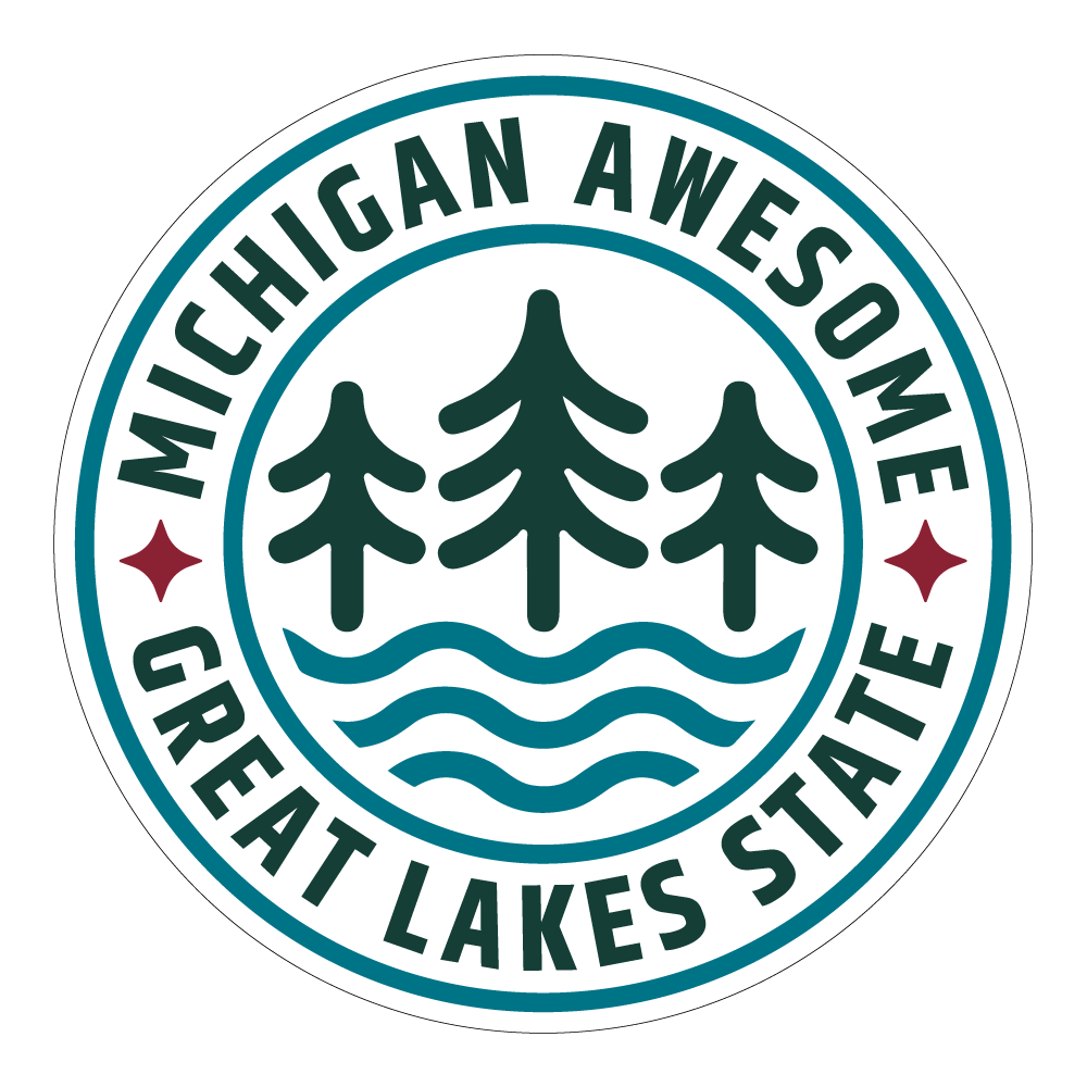 Great Lakes Icon Circle Sticker
