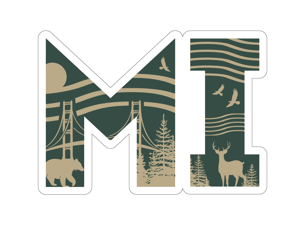 Michigan Naturescape Die-Cut Sticker