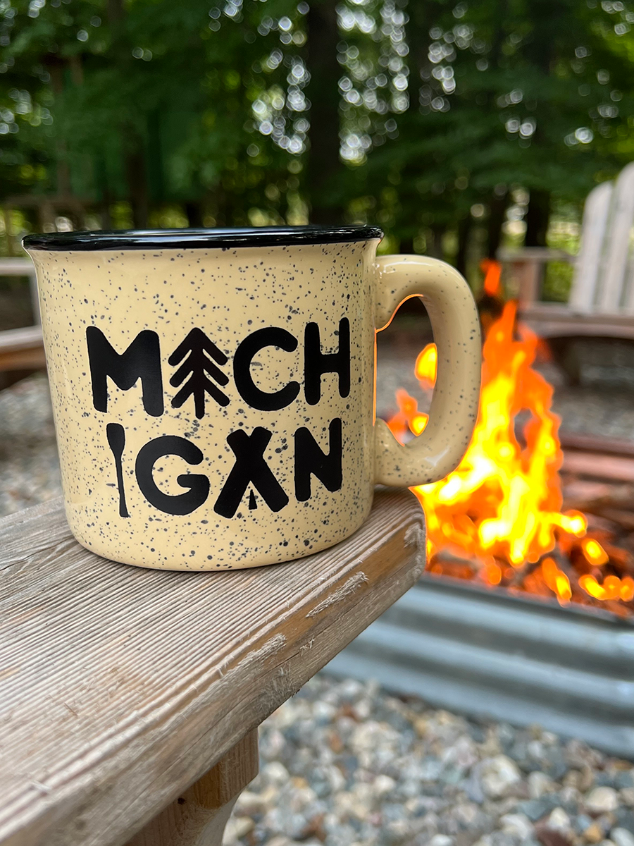 Michigan Outdoors Campfire Mug – Michigan Awesome