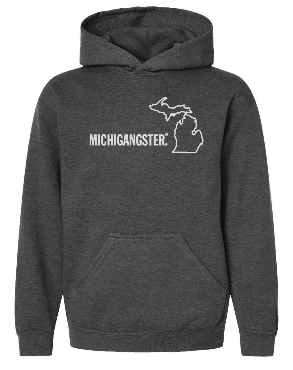Michigangster Youth Hoodie Michigan Awesome