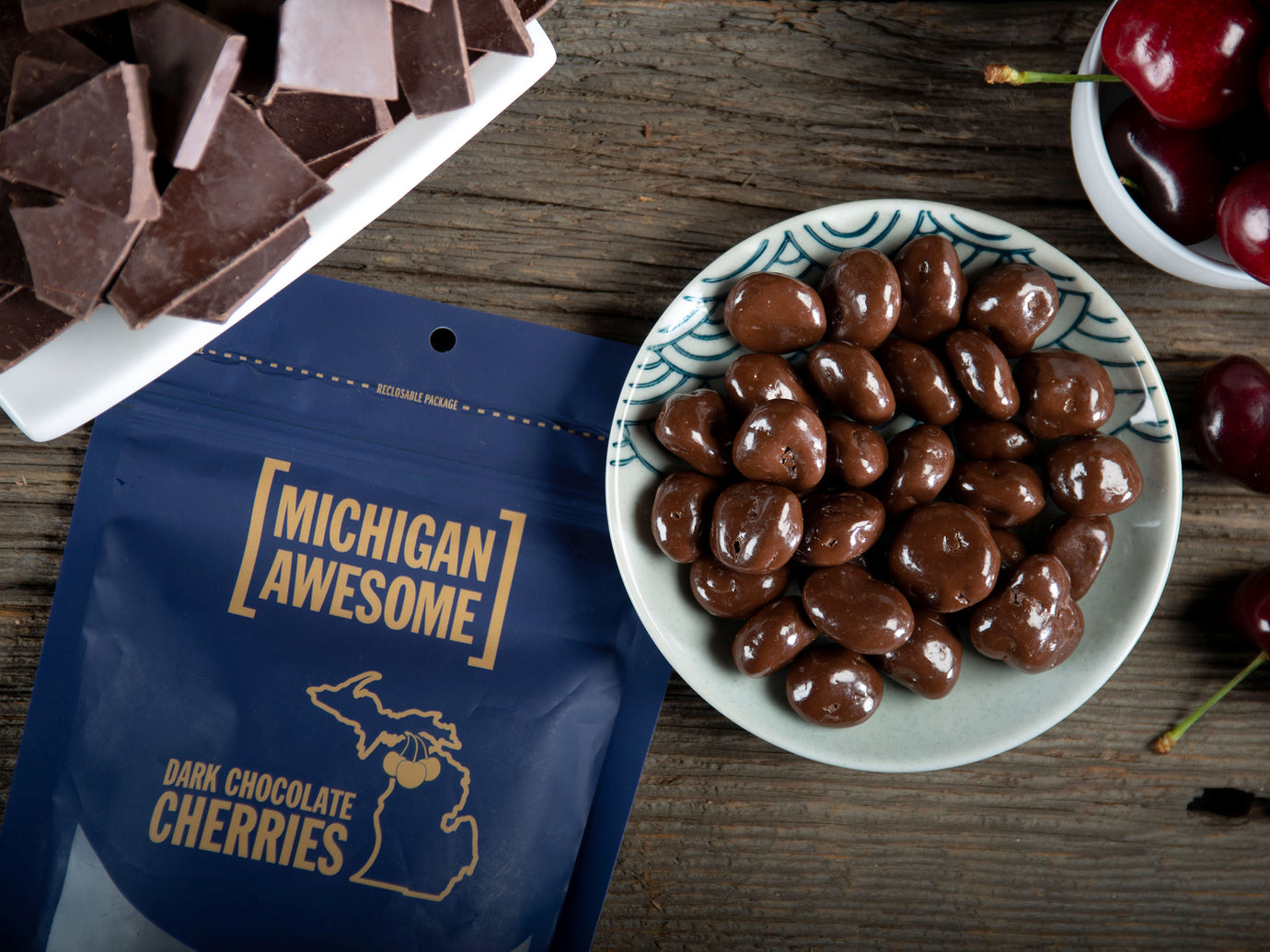 Michigan Awesome Dark Chocolate Cherries