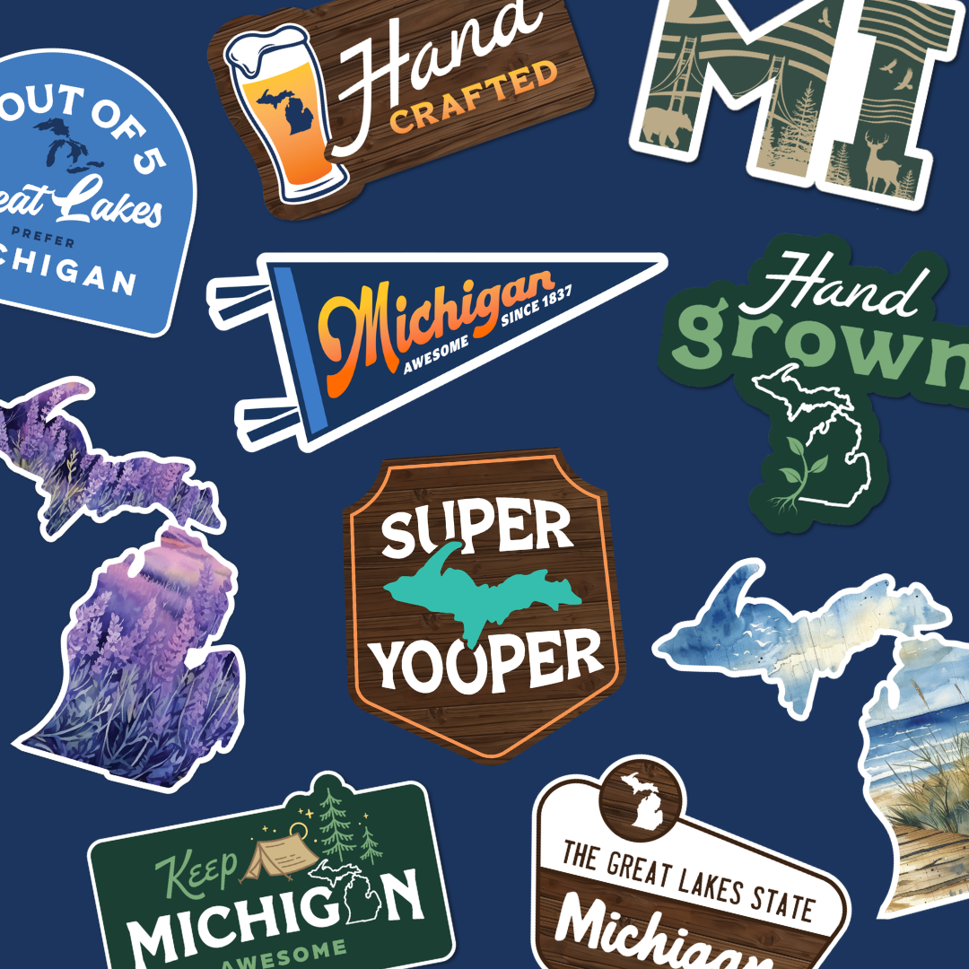 Sticker Gas Mi Michigan Stickers | Many Options & Styles | Free Shipping – Michigan ...