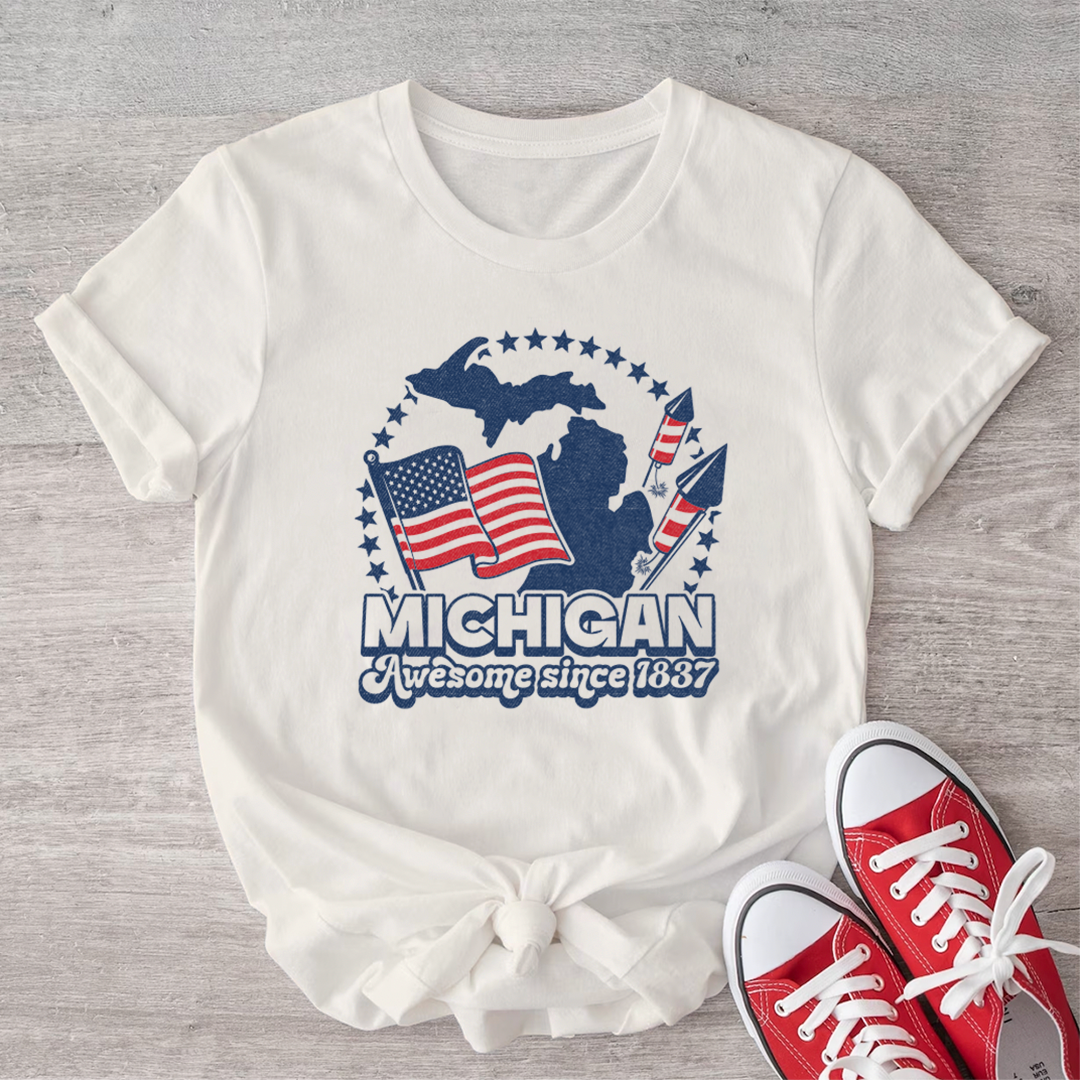 Michigan "Awesome since 1837" Unisex T-Shirt (CLOSEOUT)