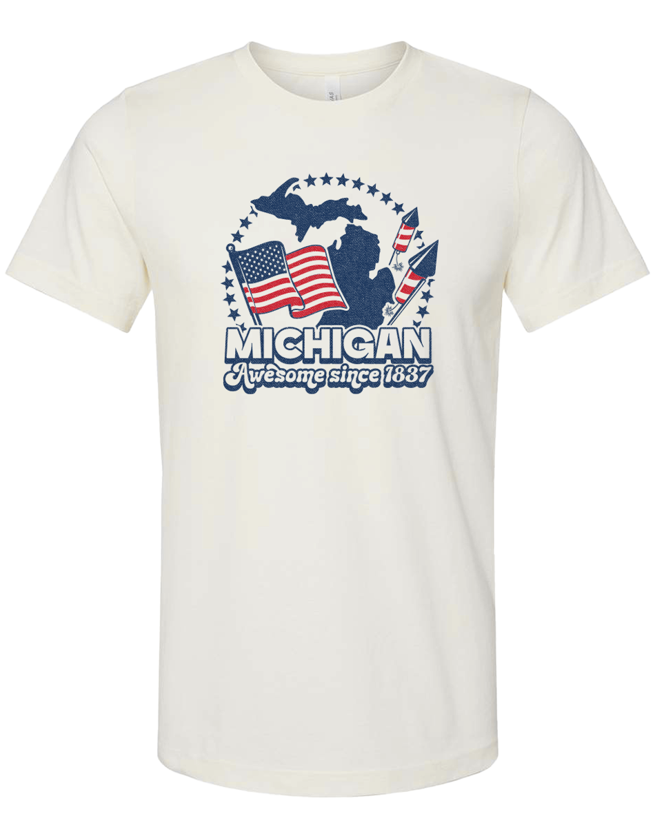 Michigan "Awesome since 1837" Unisex T-Shirt (CLOSEOUT)