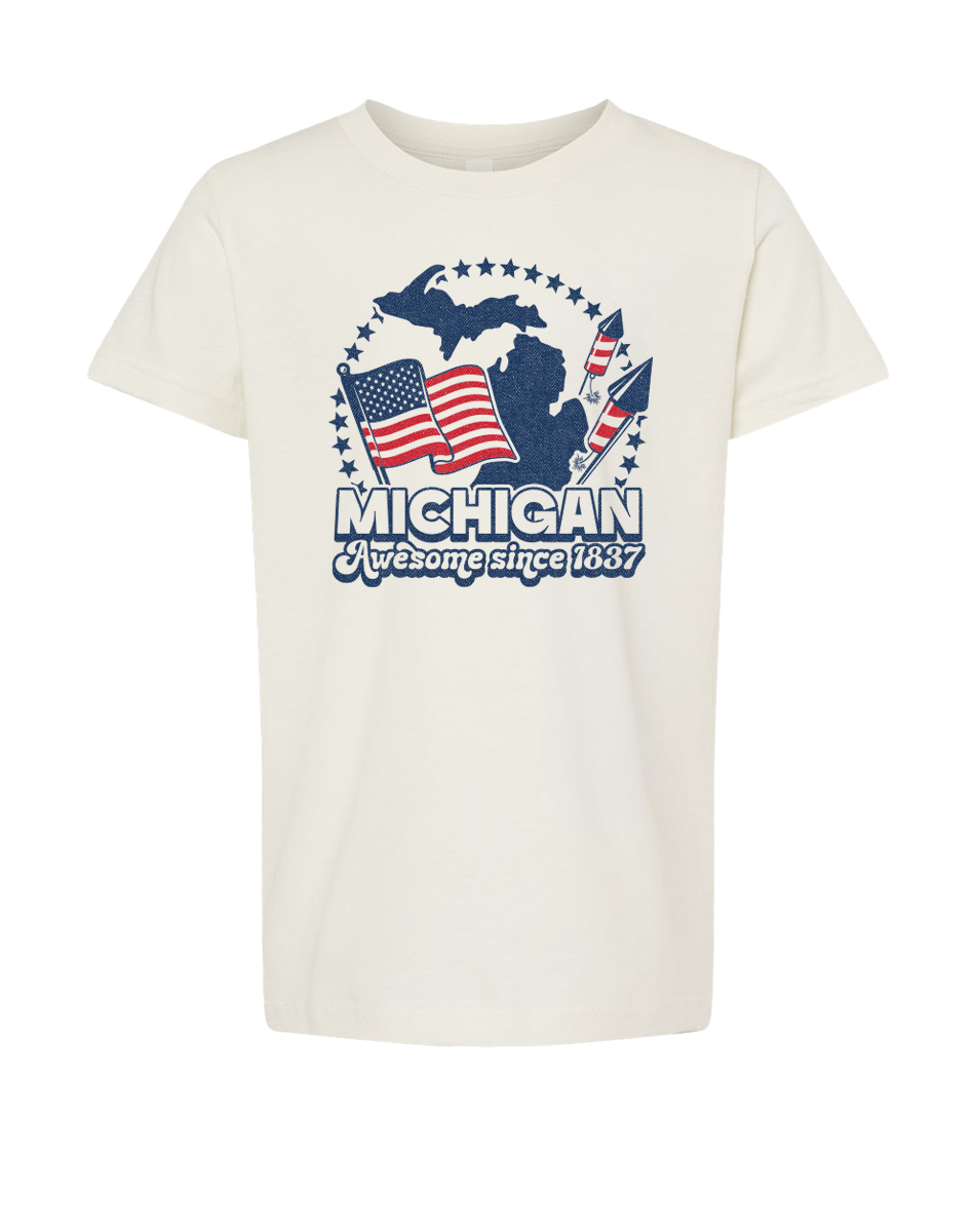 Michigan "Awesome since 1837" Kids T-Shirt (CLOSEOUT)