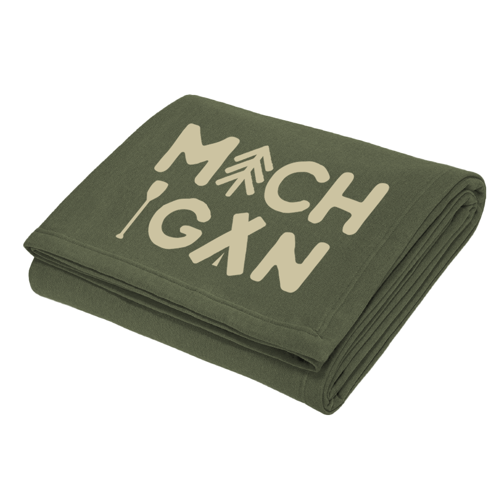 Michigan Outdoors Sweatshirt Blanket (NEW)