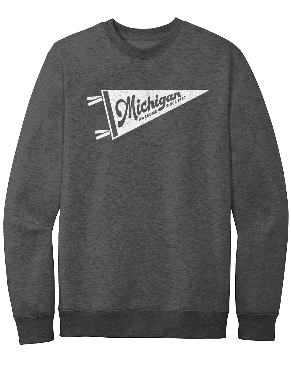 Michigan Pennant Crewneck Sweatshirt
