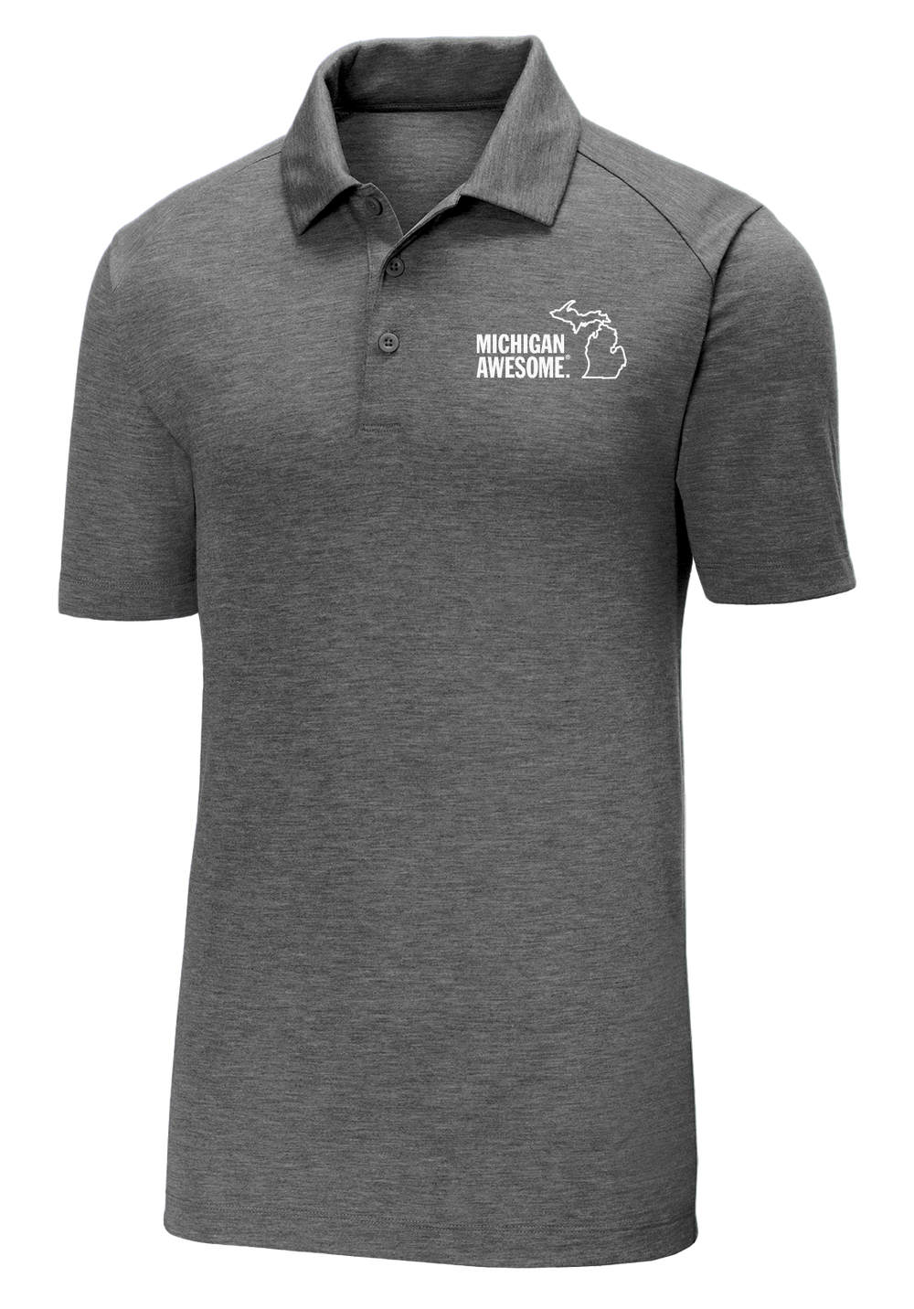 Michigan Awesome Wicking Polo (CLOSEOUT)