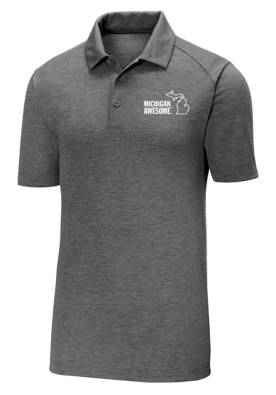 Michigan Awesome Wicking Polo (CLOSEOUT)