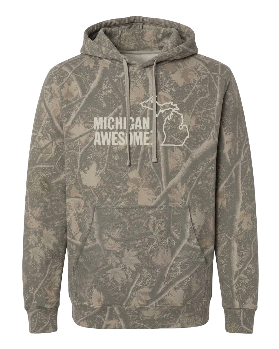 Michigan Awesome Deadwood Camo Hoodie
