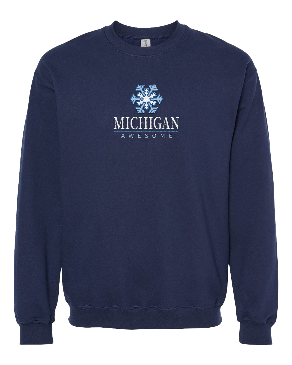 Snowflake Embroidered Crewneck Sweatshirt (CLOSEOUT)