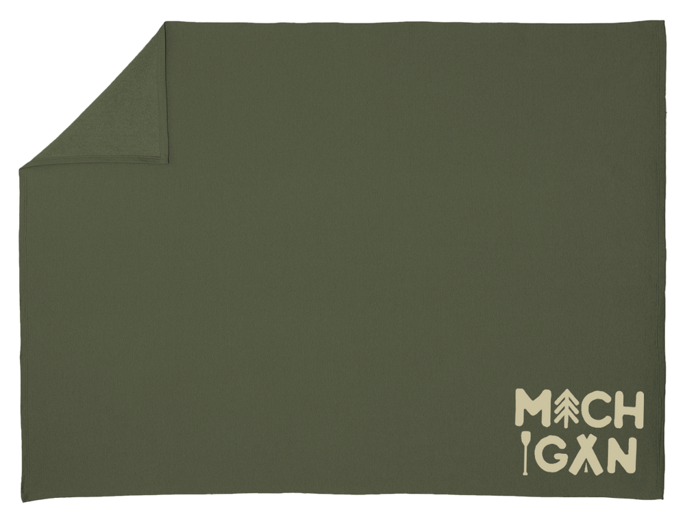 Michigan Outdoors Sweatshirt Blanket (NEW)