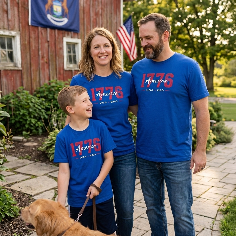 USA 250th Commemorative Kids T-Shirt