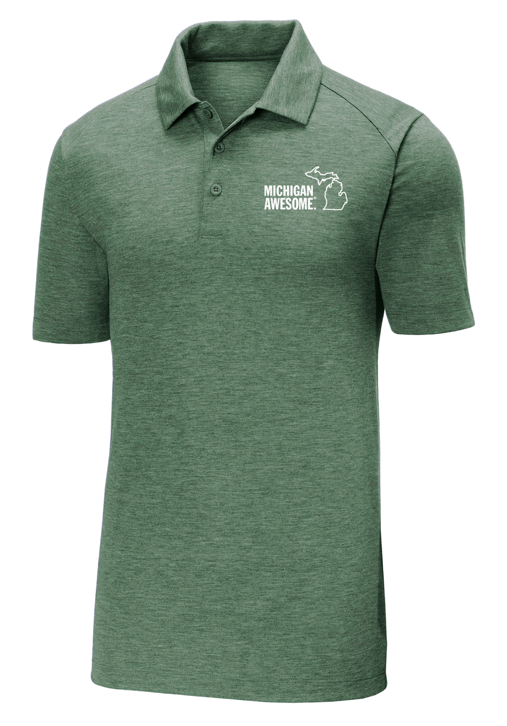 Michigan Awesome Wicking Polo (CLOSEOUT)