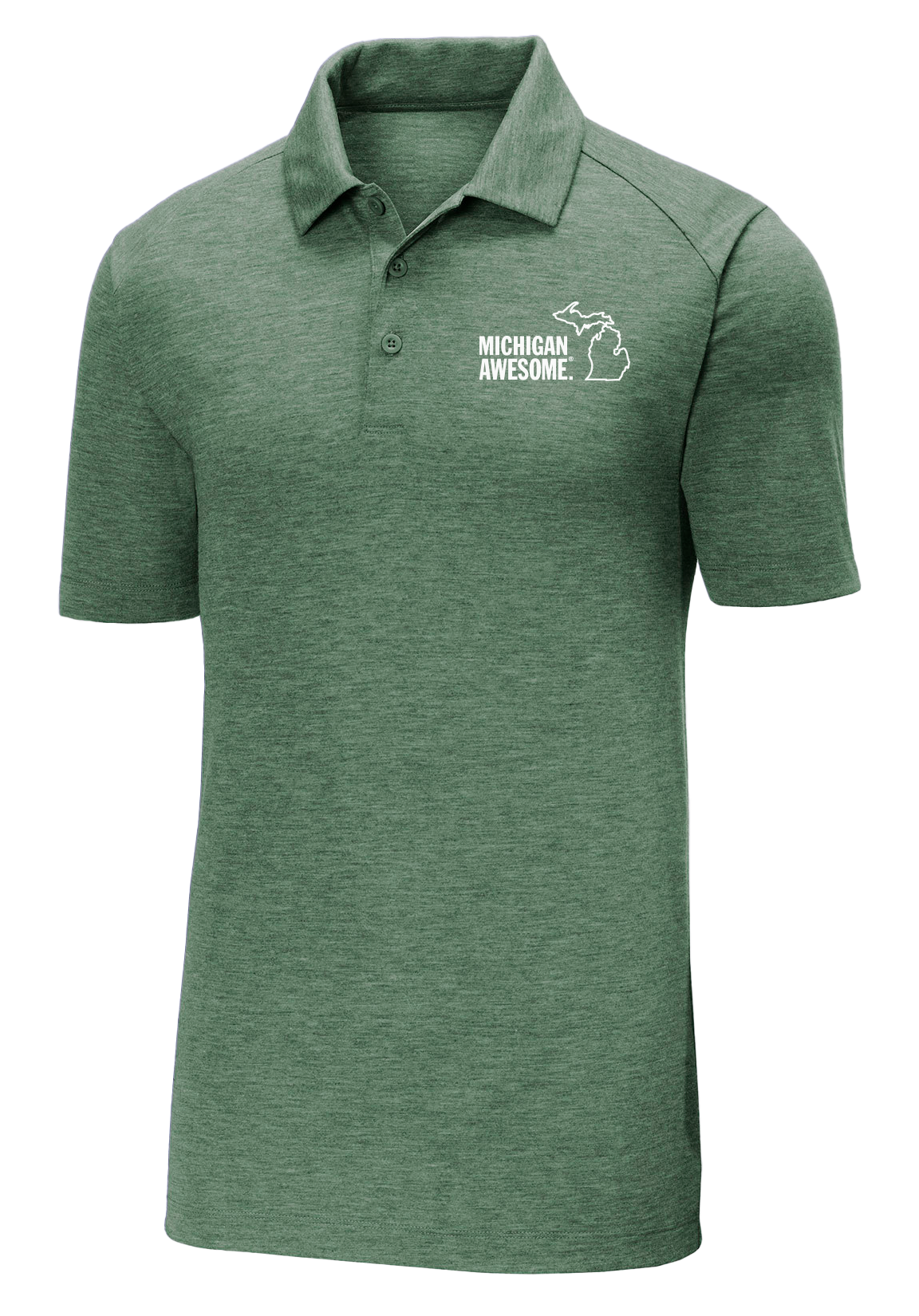 Michigan Awesome Wicking Polo (CLOSEOUT)