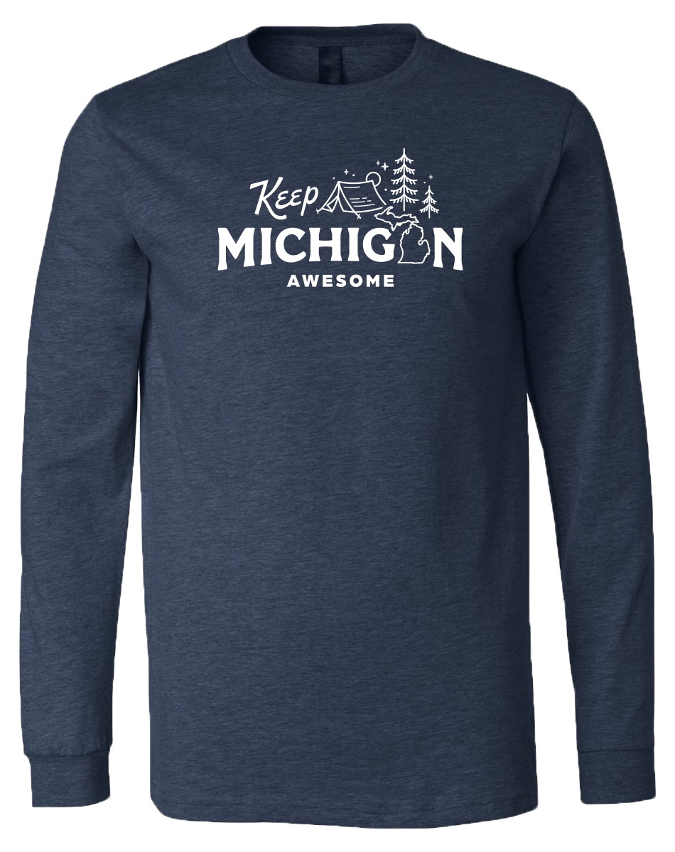 Keep Michigan Awesome Long Sleeve T-Shirt