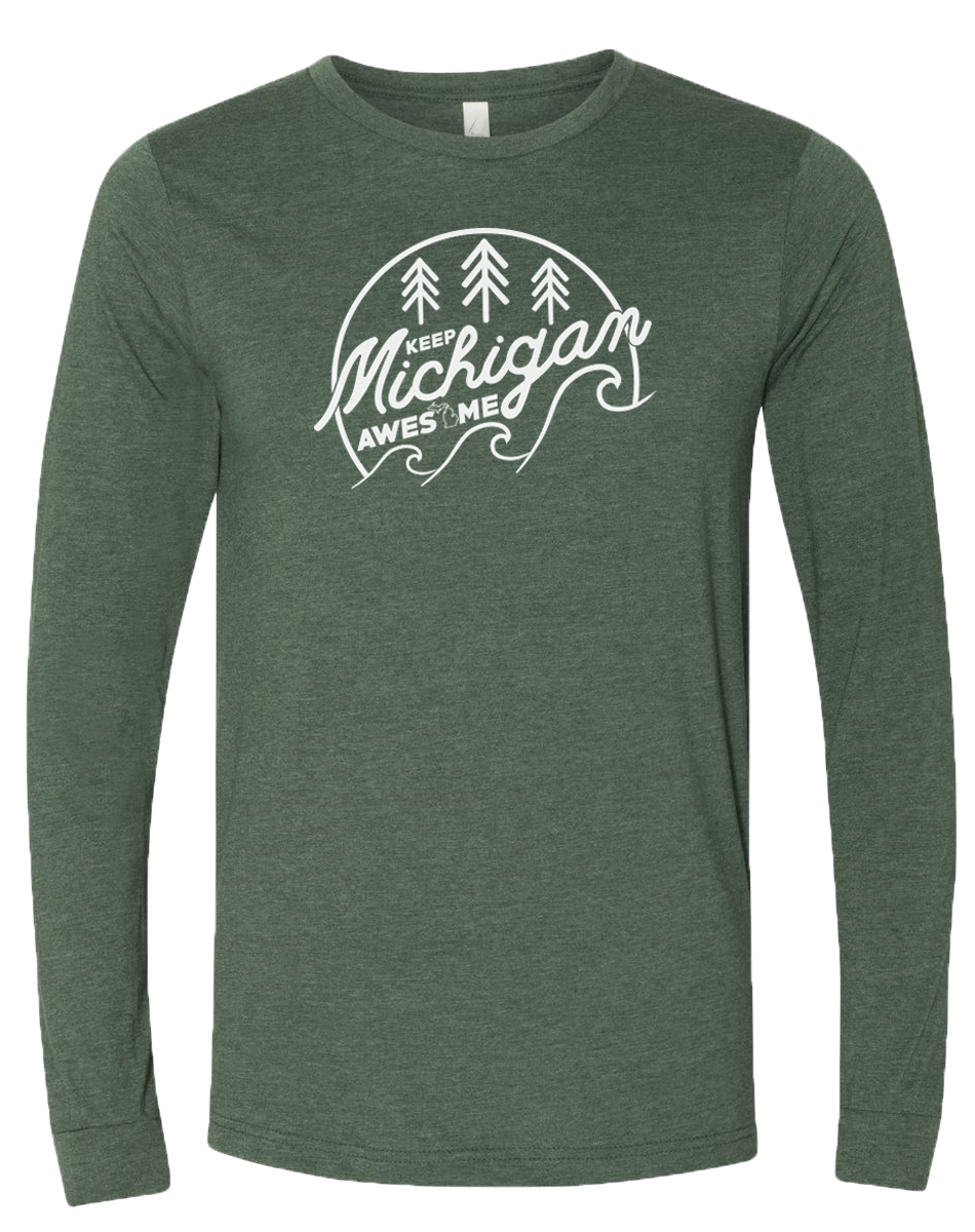 Keep Michigan Awesome Long Sleeve T-Shirt (CLOSEOUT)