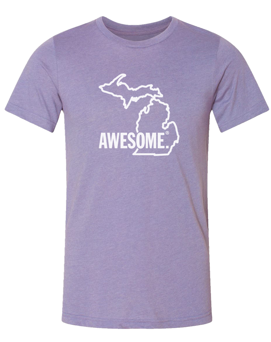 Michigan Awesome State Outline Unisex T-Shirt