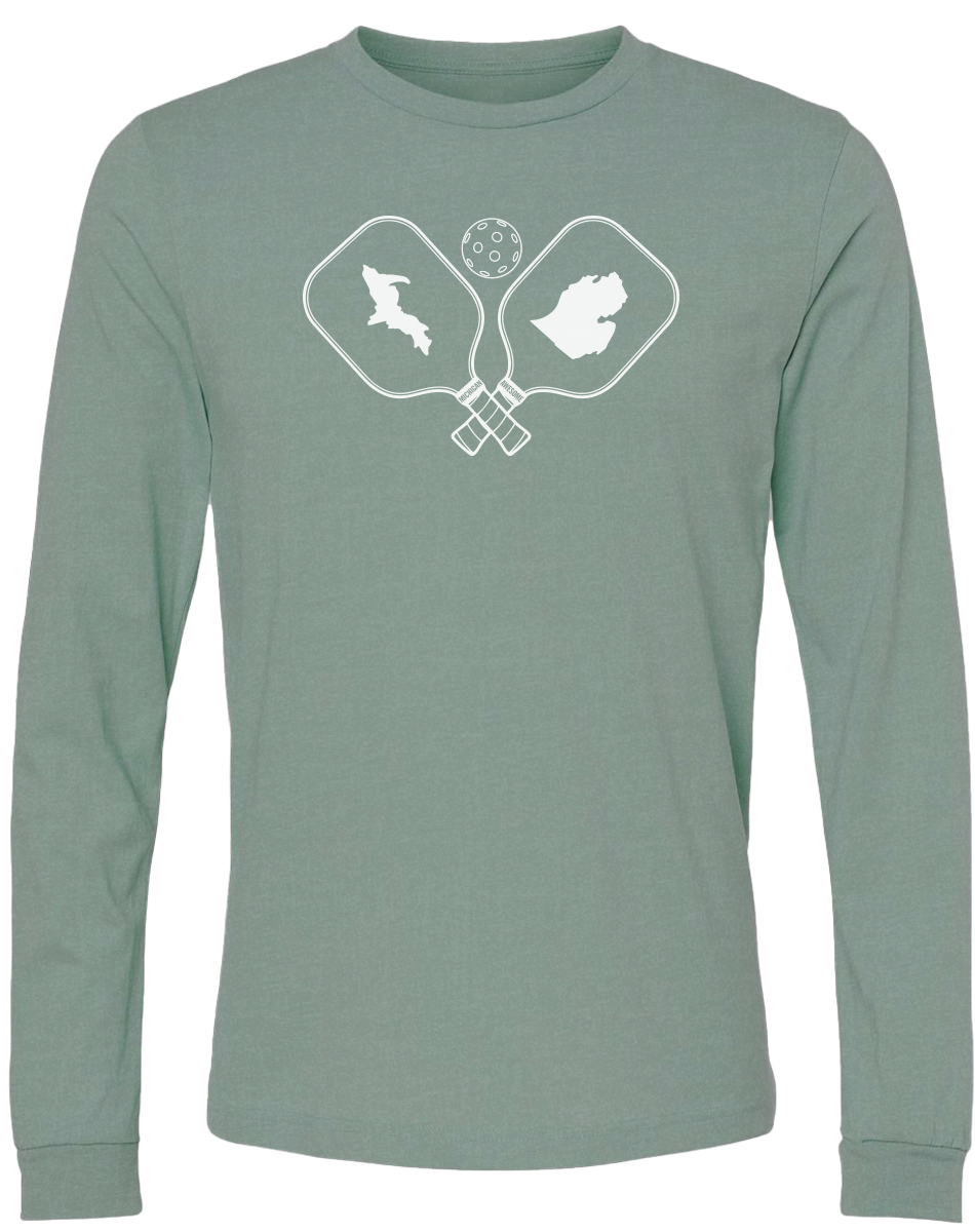 Pickleball Michigan Long Sleeve T-Shirt