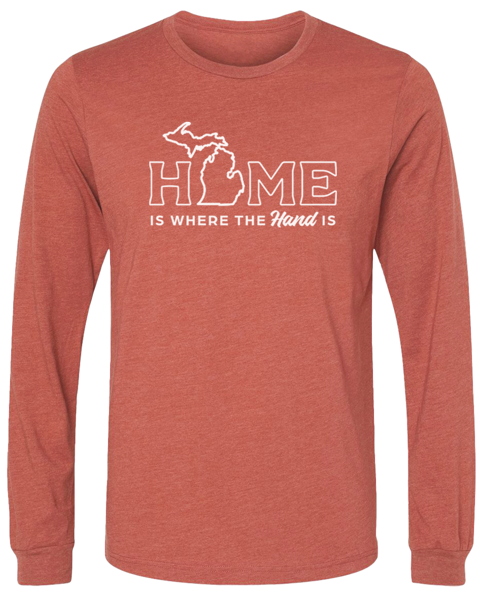Home Is Where The Hand Is Long Sleeve T-Shirt