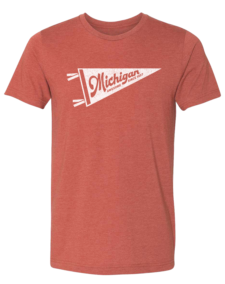 Michigan Pennant Unisex T-Shirt