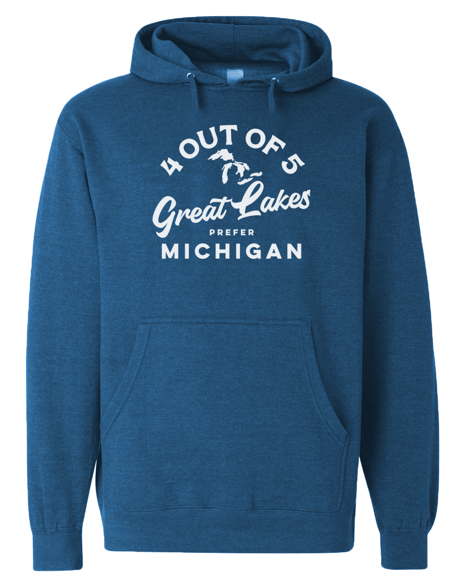 4 out of 5 Great Lakes Prefer Michigan Hoodie (CLOSEOUT)