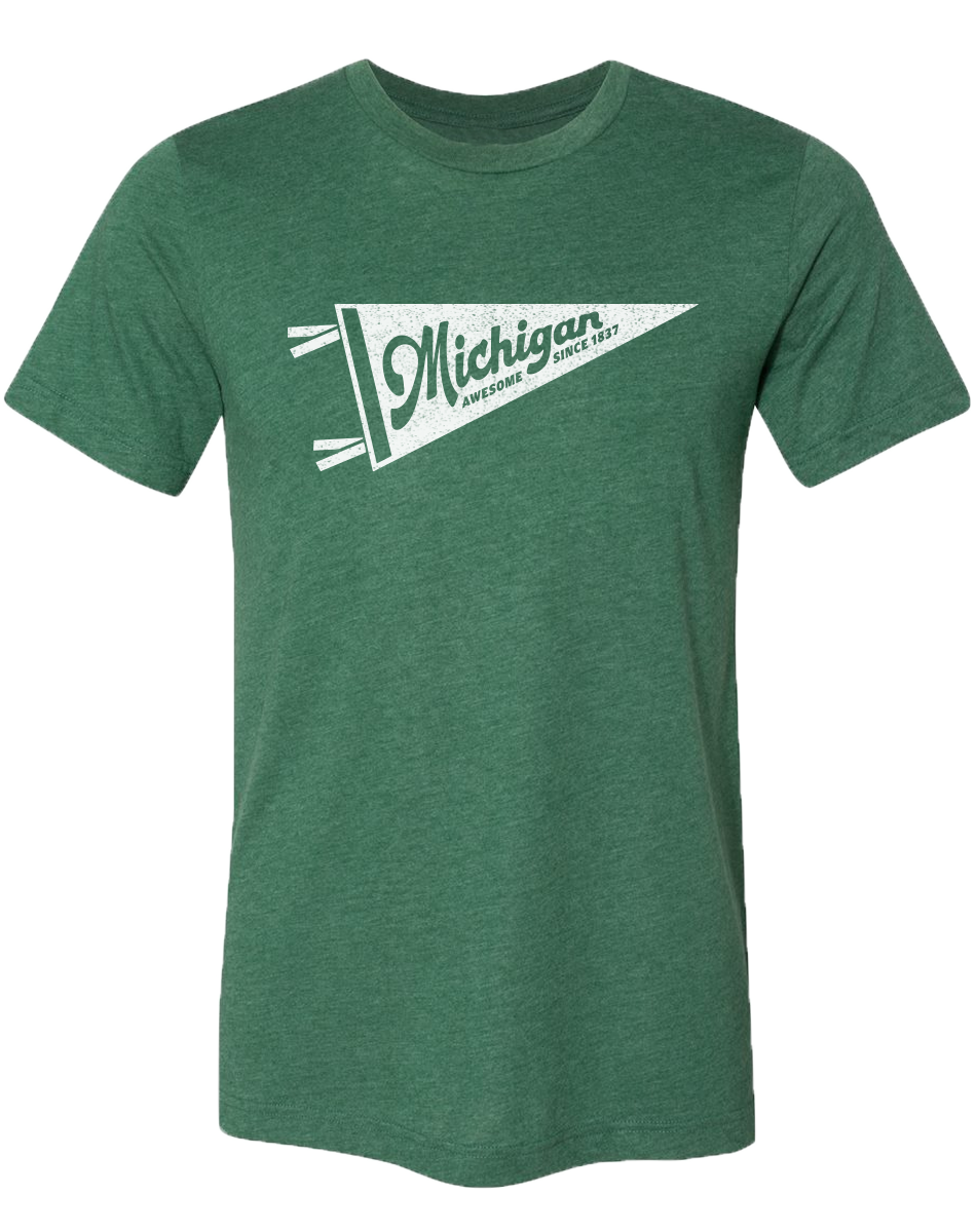 Michigan Pennant Unisex T-Shirt