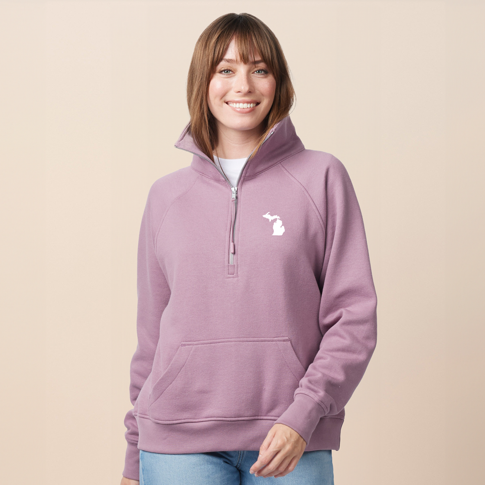 Women's Michigan Boxy Half Zip Fleece