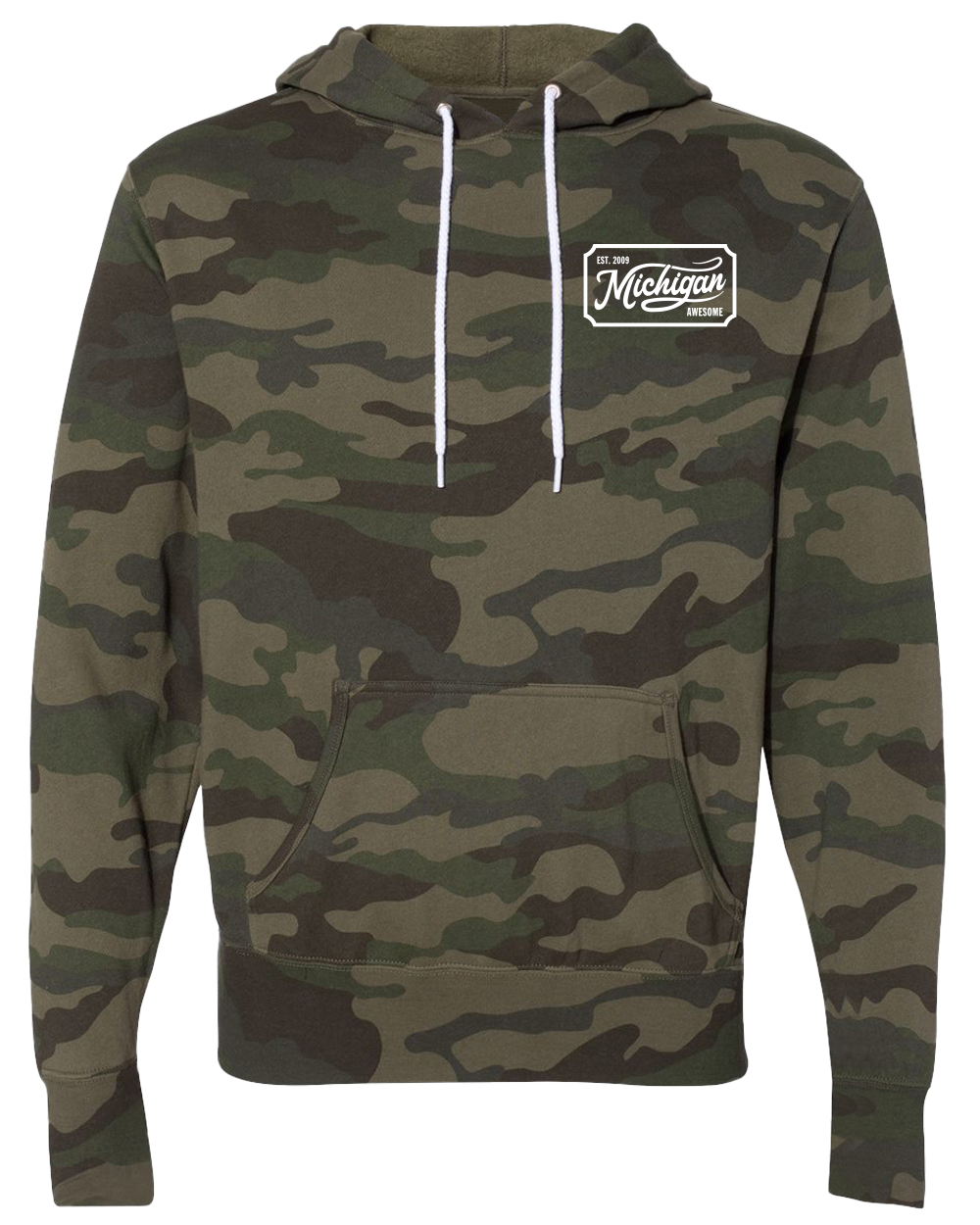 Michigan Awesome Camo Hoodie