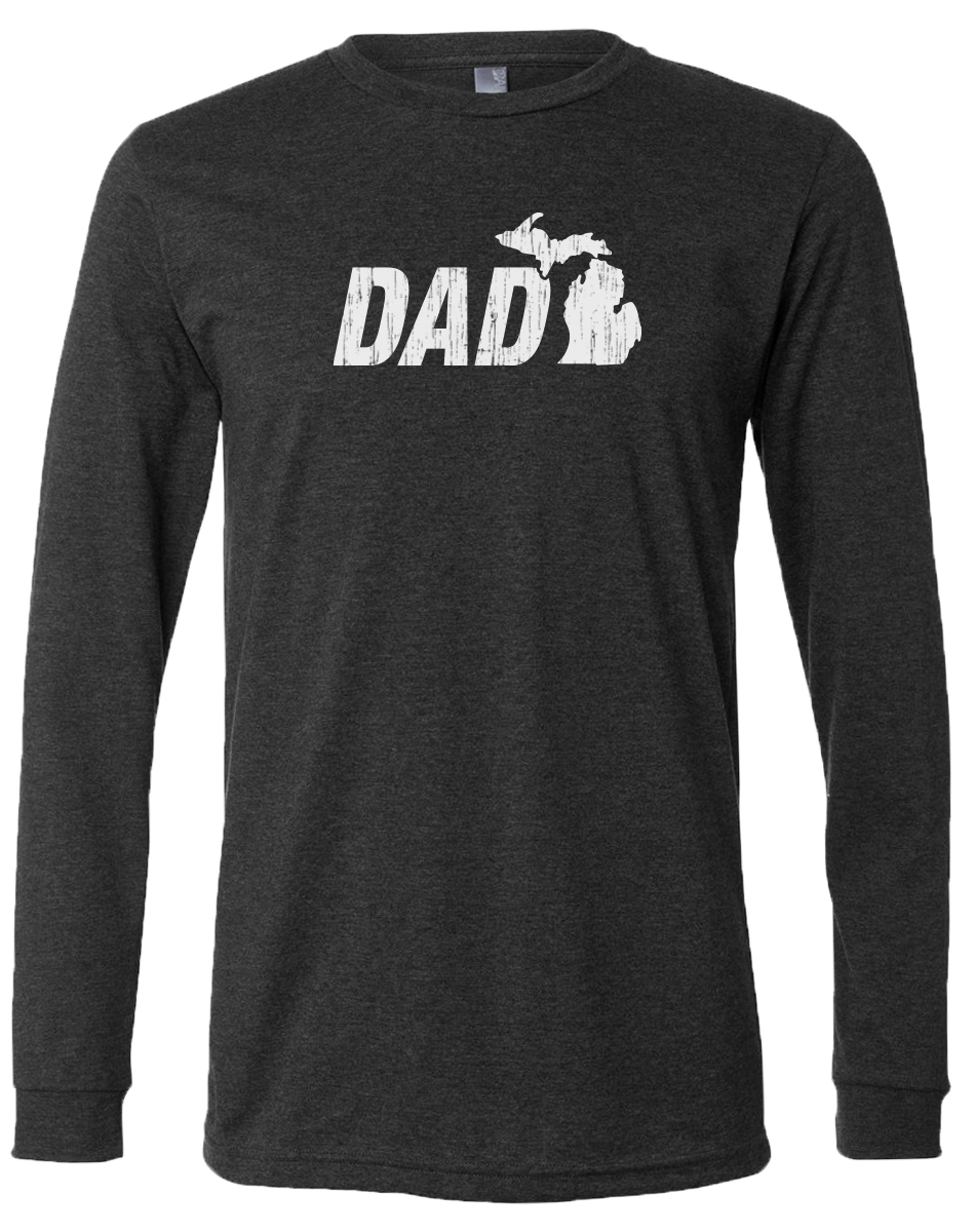 Michigan Dad Long Sleeve T-Shirt