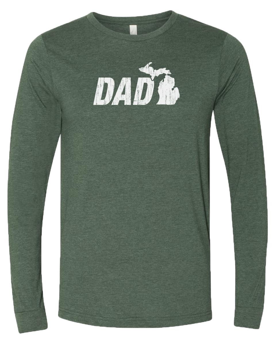 Michigan Dad Long Sleeve T-Shirt