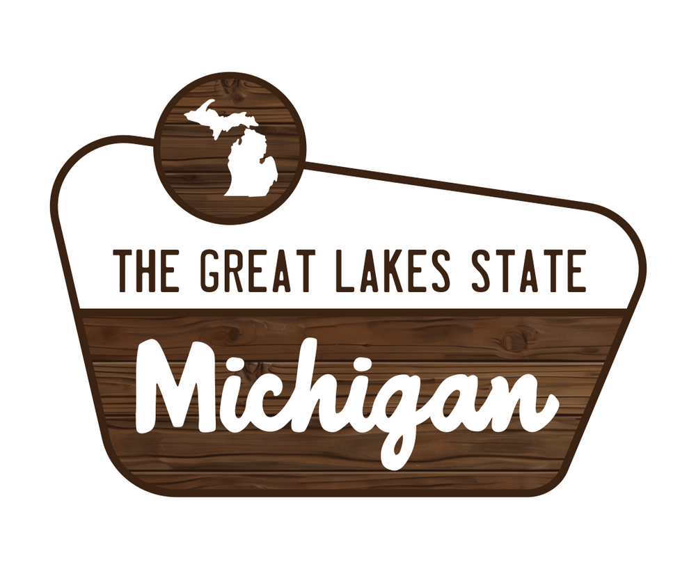 Michigan Park Sign Die-Cut Sticker