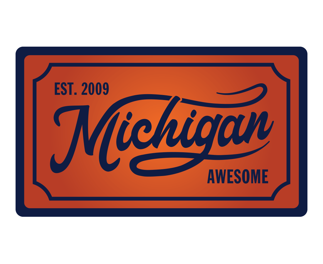 Michigan Patch Sticker