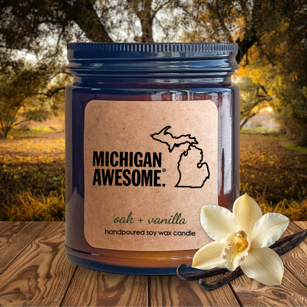 Oak + Vanilla 9oz Candle